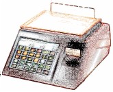 bobines rouleaux thermiques etiquettes pour balance Bizerba 290