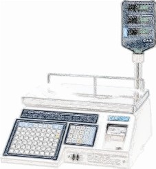 bobines rouleaux thermiques etiquettes pour balance CAS LP I