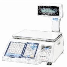bobines rouleaux thermiques etiquettes pour balance CAS LP 11