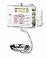 bobines rouleaux thermiques et &eacute;tiquettes pour balance Dibal K-355 H