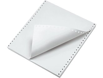 Papier listing 240*11 et 12 pouces microperfor�*4 2000 feuilles, bandes Caroll d�tachables