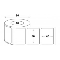 Etiquette Bixolon L 56 x H 40 x 25 - velin - dimensions