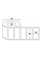L 56 x H 25 x 25,4 - velin enlevable - Etiquettes Datamax - dimensions