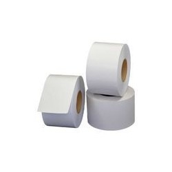 Étiquette Linerless thermique 58 x 95 mm pour balance, sans papier support ni glassine ou liner, adhésif permanent - Ø40 mm - 2