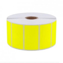 Étiquette adhésive 57 x 32 mm thermique TOP couleur jaune