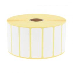 Étiquette 57 x 19 mm Zebra, thermique TOP, mandrin ø25mm - rouleau de 3315 etiquettes adhésives blanches