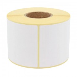 Étiquette adhésive 40x60 mm thermique TOP enlevable - mandrin ø40mm, rouleau de 1200 etiquettes pour fontaine Jean Bouteille