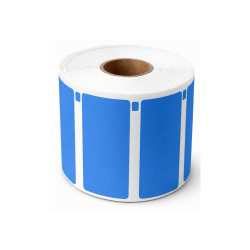 Étiquettes compatibles Epson bleues 56x25 mm adhésif amovible rouleau 1000 étiquettes