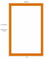 L 148 x H 210 x 76 - thermique - Etiquette Zebra - bord orange